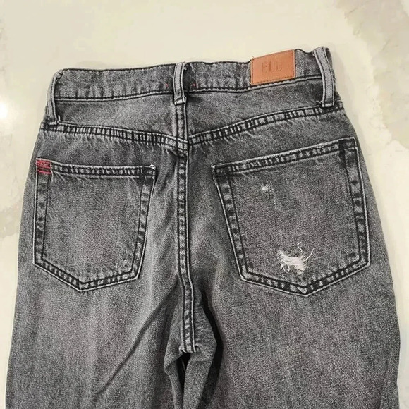 BDG Urban Outfitters Denim Jeans Black Slim Straight Button Fly Women's Size 24 - Picture 7 of 8
